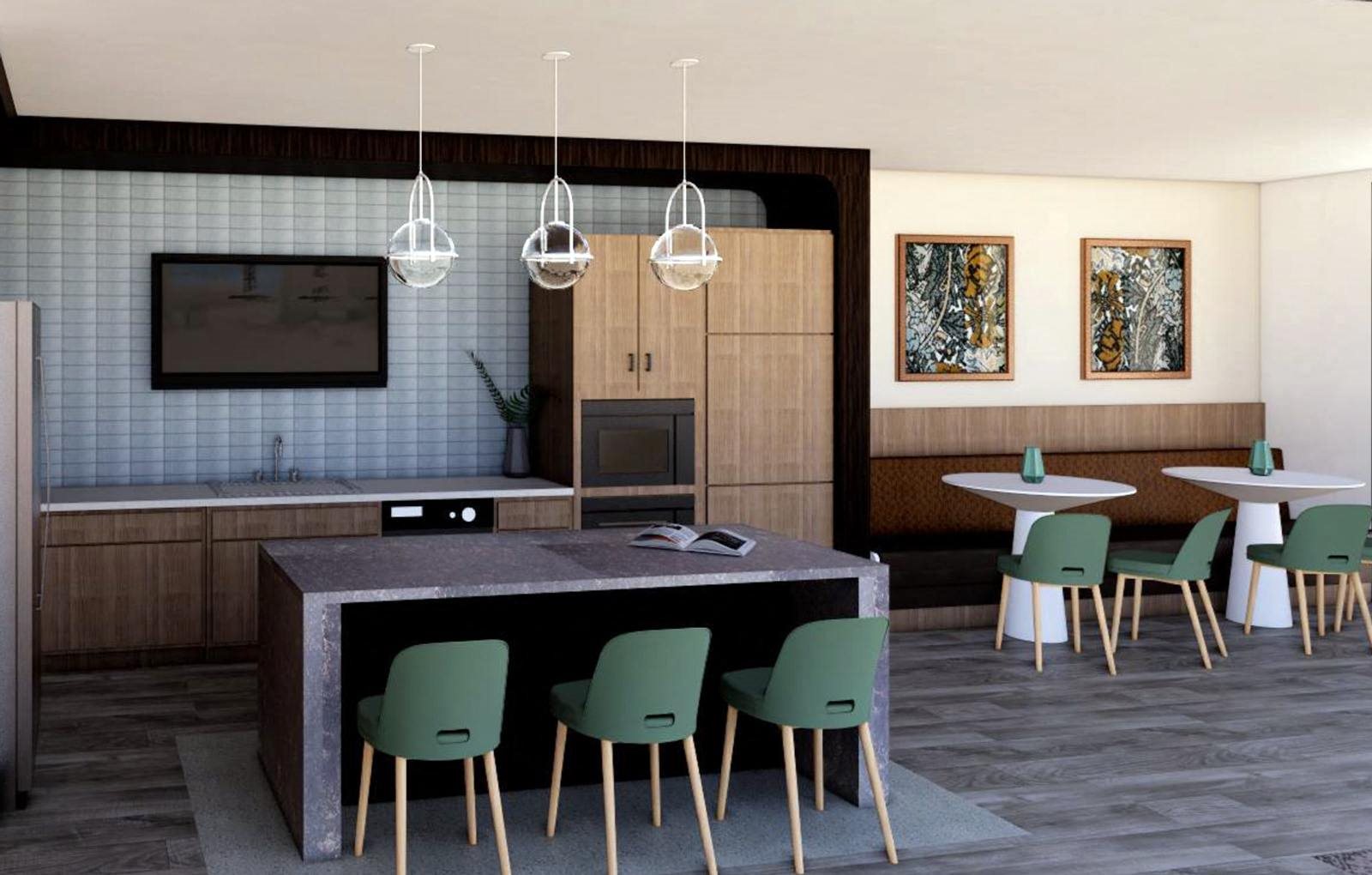 Community Kitchen Rendering